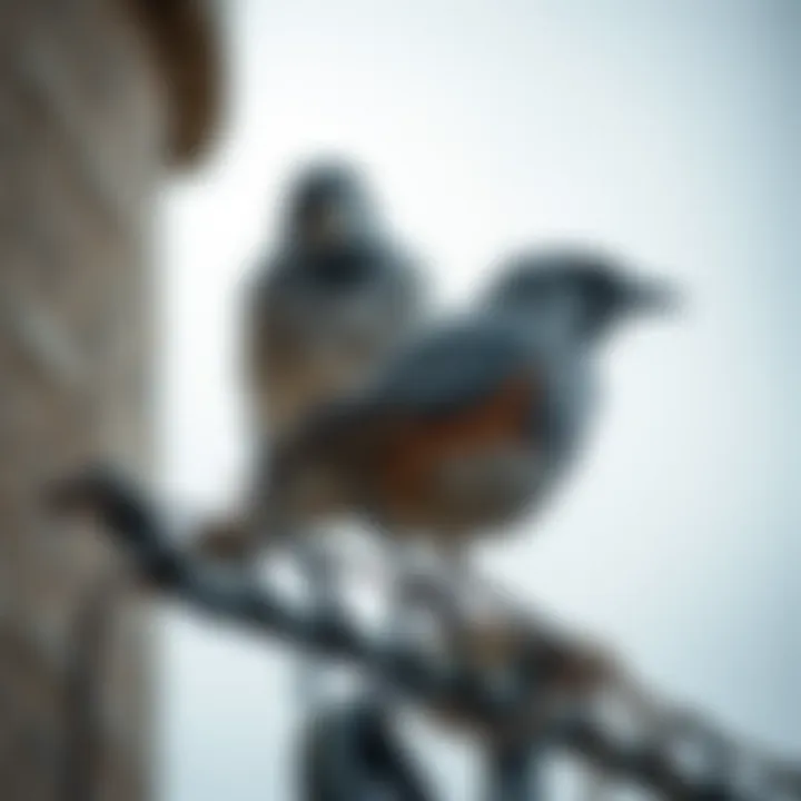 An example of an effective barrier to stop birds from nesting.