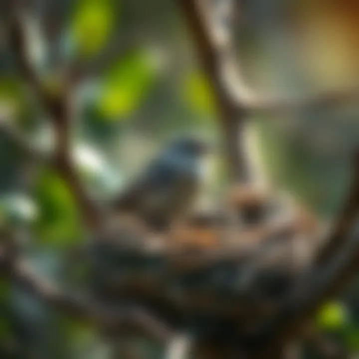 Visual representation of bird nesting behaviors.