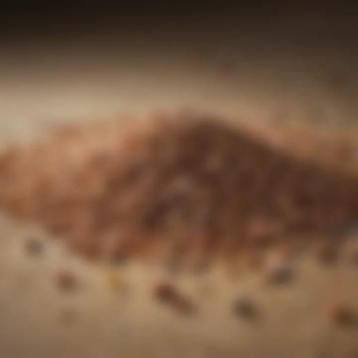 Close-up of Mother Earth Granular Scatter Bait granules