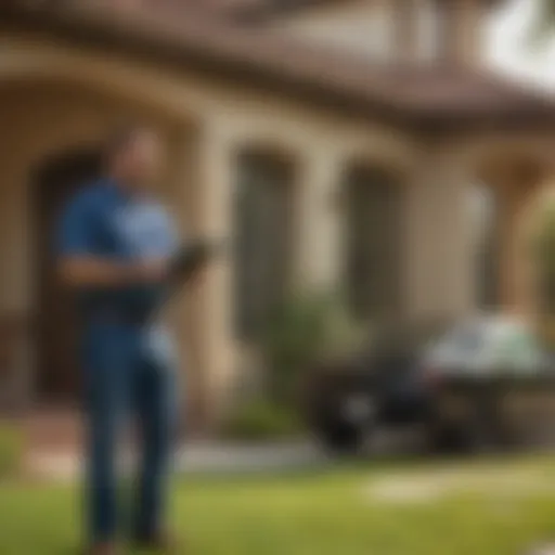 Moxie Pest Control technician inspecting a home