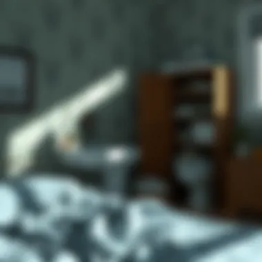 A clean and organized bedroom environment promoting hygiene