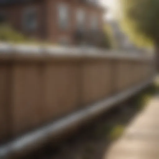 Illustration of a perimeter barrier in a residential setting