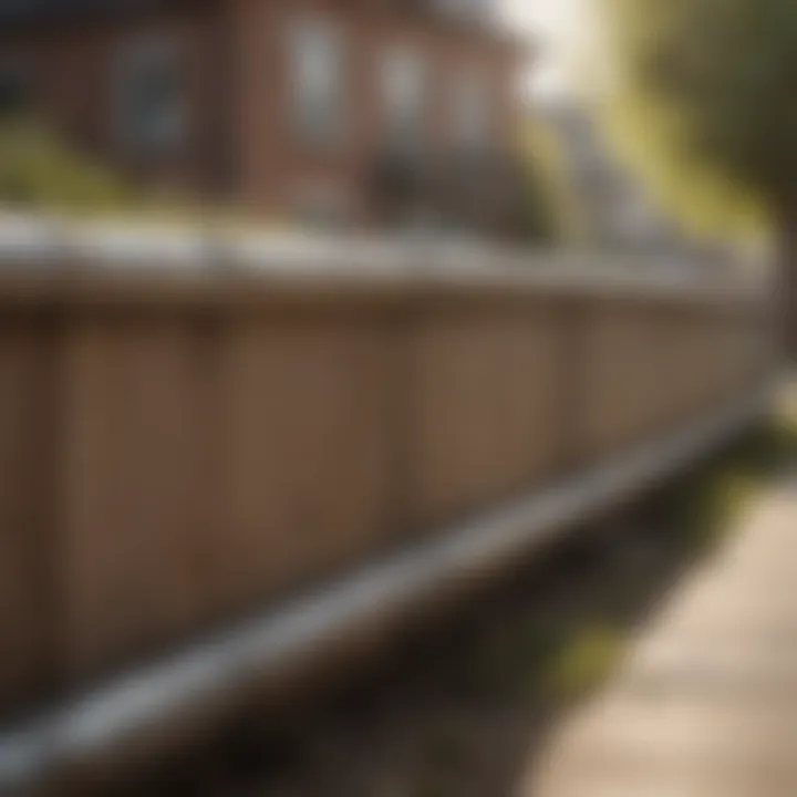 Illustration of a perimeter barrier in a residential setting
