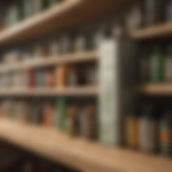 Eco-friendly pest control products displayed on a shelf