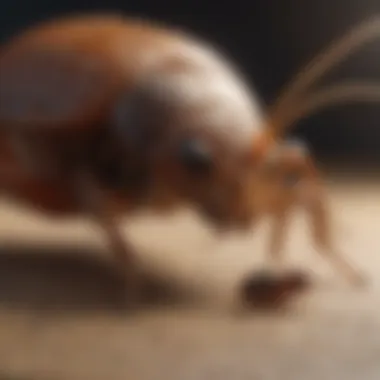 Pest control technician inspecting for bed bugs