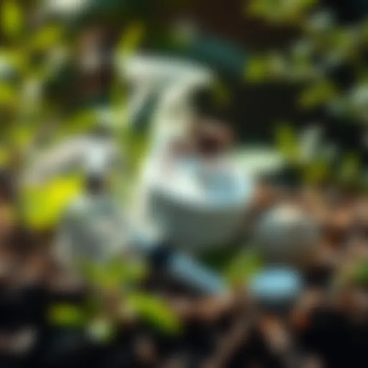 Natural repellents displayed in an eco-friendly setting.