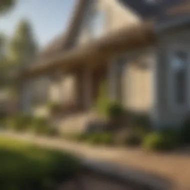 Home Inspection for Pest Management An outdoor view of a home inspected for pest issues