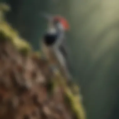 How Sound Waves Affect Woodpeckers Diagram illustrating sound wave interaction with woodpeckers