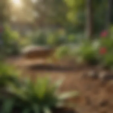 Sustainable Solutions for Healthy Landscapes A lush, pest-free garden showcasing successful pest management