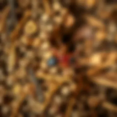 Natural deterrents against ants such as essential oils and herbs