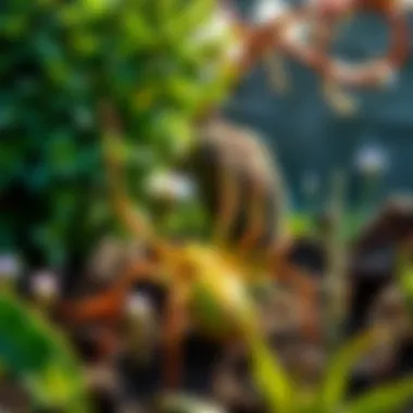 A well-maintained garden area to deter spiders.