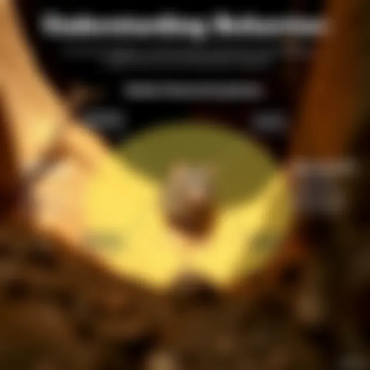 Diagram showing rodent behavior patterns