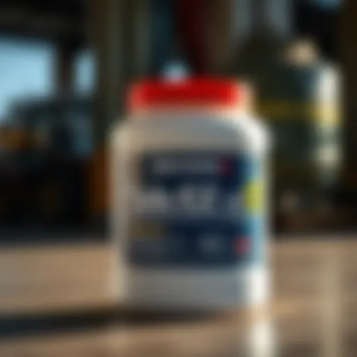 Detailed view of Talstar EZ pesticide container