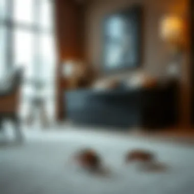 Illustration of pest control measures in a hotel environment