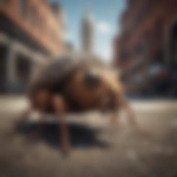 Illustration of common pests found in urban Washington DC