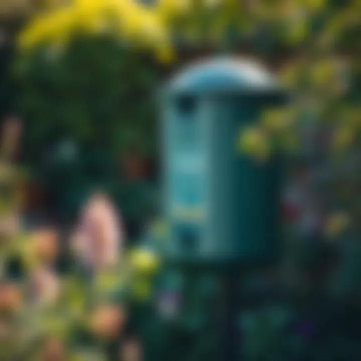 Illustration of Trelona Annual Bait Station in a garden setting