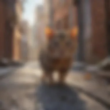 Impact on Rodent Populations Rodent populations in a typical urban setting influenced by alley cat presence.