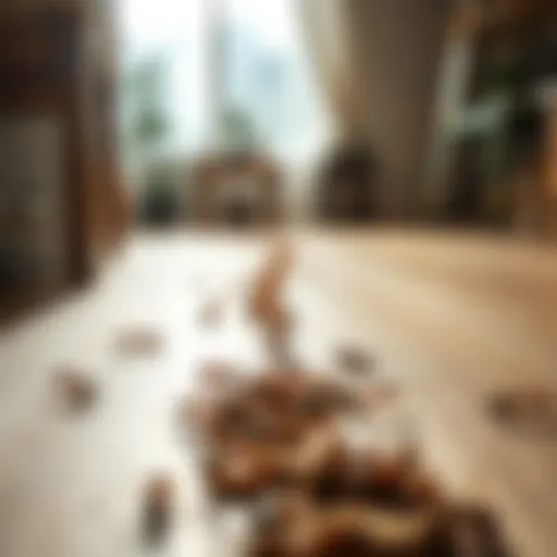 Ant Trail in Residential Space Close-up view of an ant trail in a residential setting