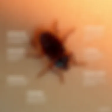 Diagram showcasing the biological response of the skin to bed bug bites