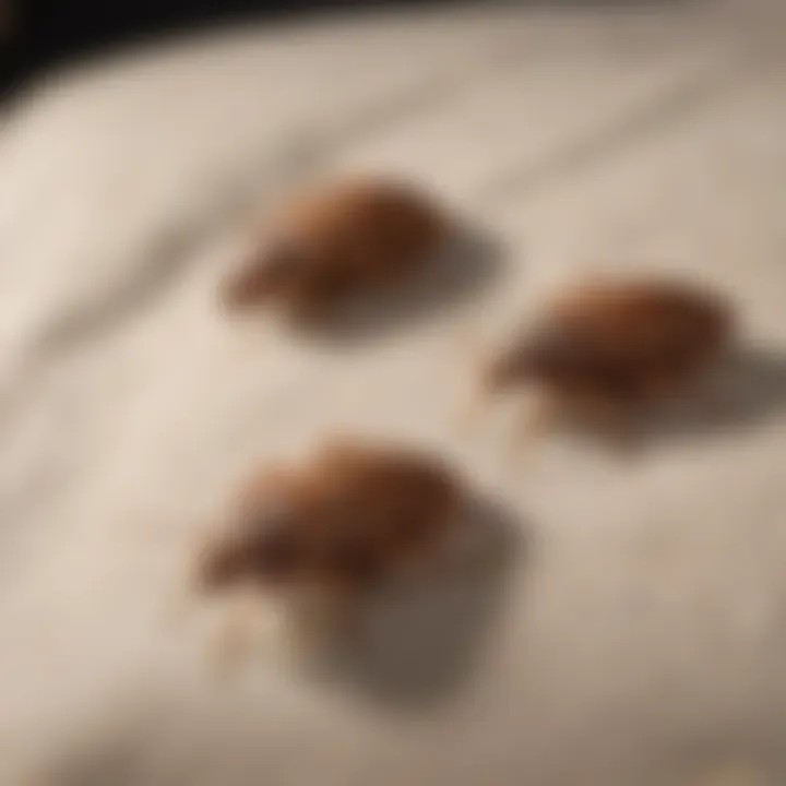 Close-up of bed bugs on a surface