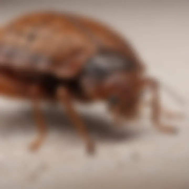 Professional pest control technician inspecting for bed bugs