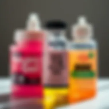 Comparison of different bug killer gel formulations.