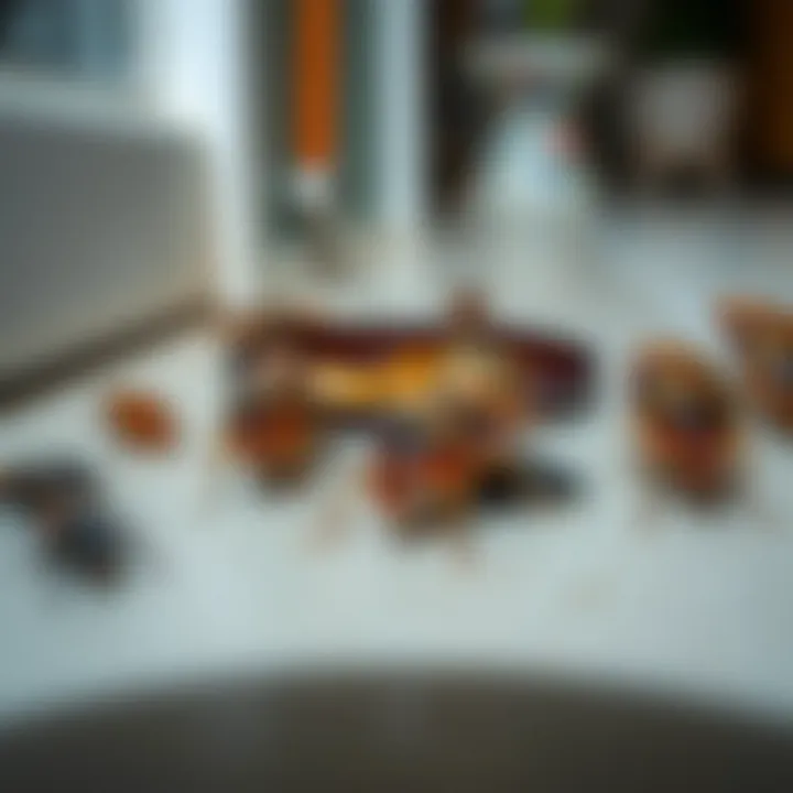 Diverse Species of Cockroaches Diverse species of cockroaches in a residential setting