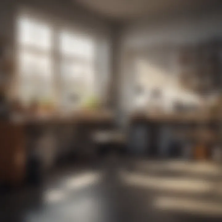 Illustration depicting a clean workspace emphasizing the importance of pest management