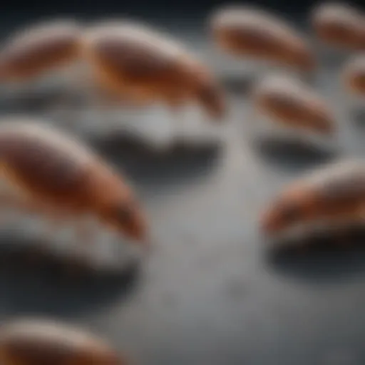 Illustration of flea life stages