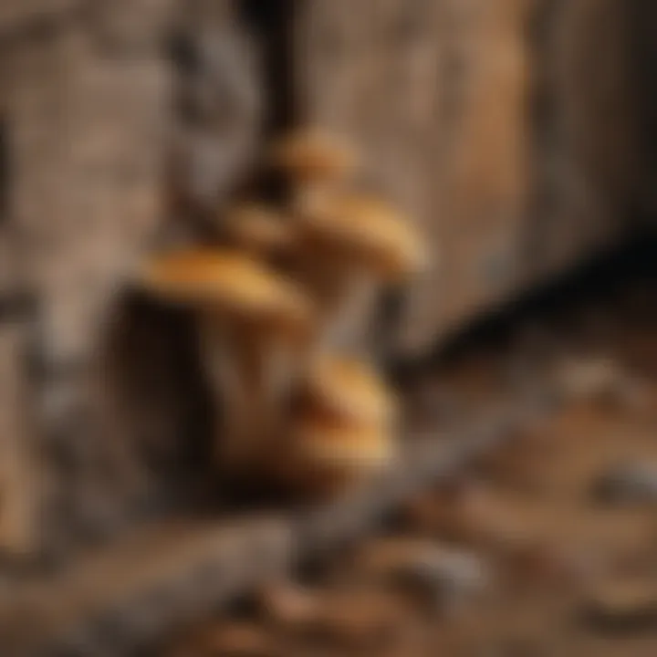 Common types of fungi infesting wood