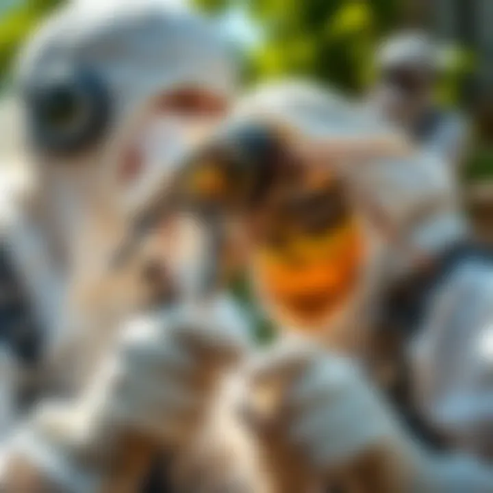 Eco-friendly pest control methods being applied