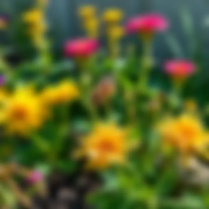 An array of natural wasp repellent plants