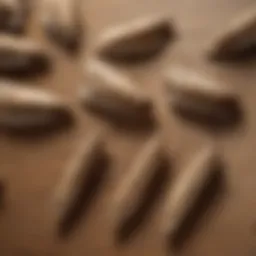 Close-up of pantry moths on a food package