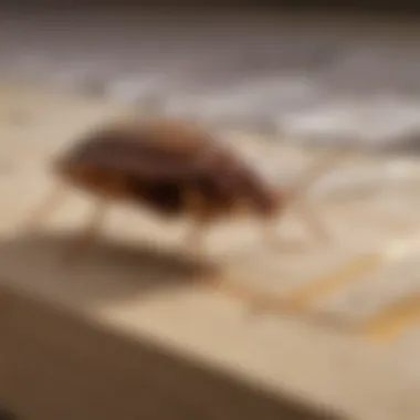 Close-Up View of a Bed Bug Trap Featuring Pest Strips Close-up of bed bug trap with pest strip