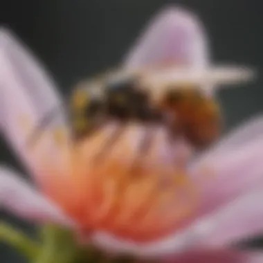 Close-up of a wasp on a flower