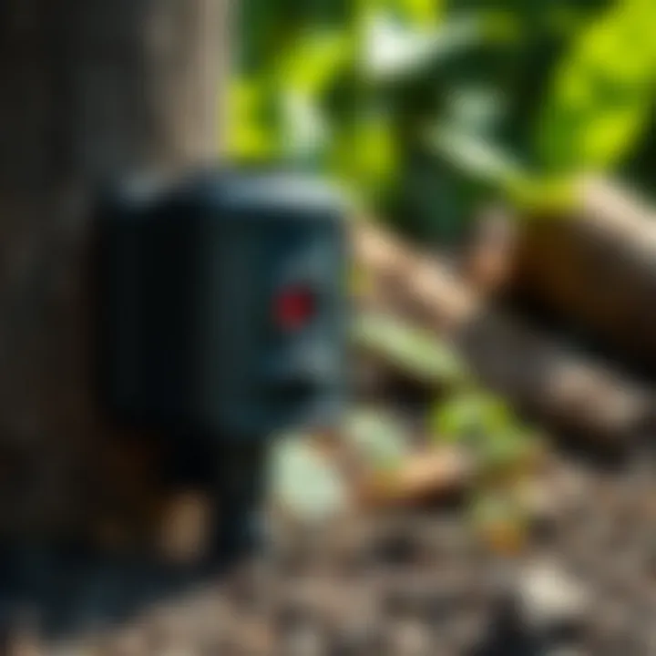 Visual representation of eco-friendly pest management strategies using the Red Eye Termite Monitoring Station