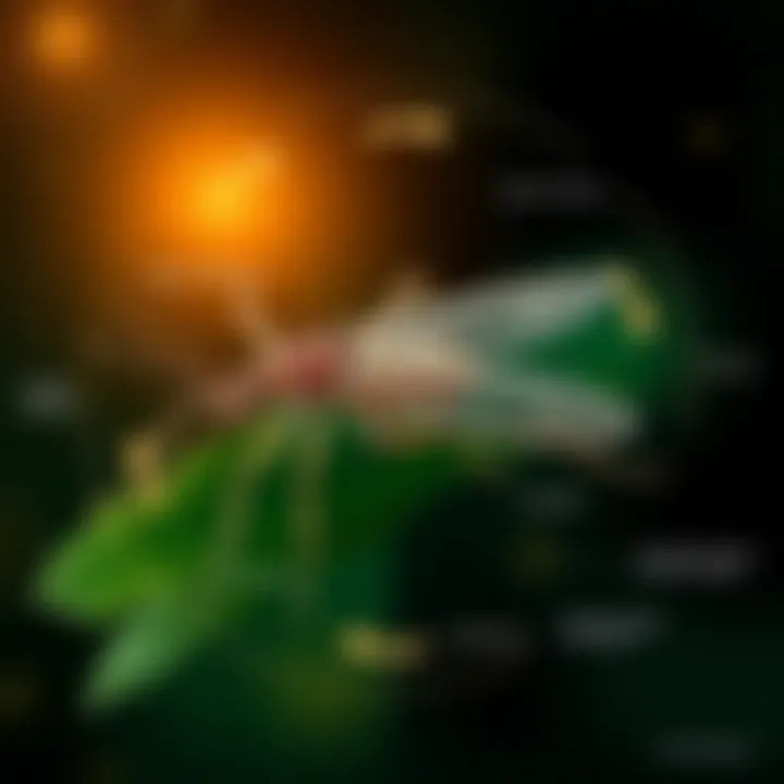 Diagram showcasing silverfish biology and life cycle