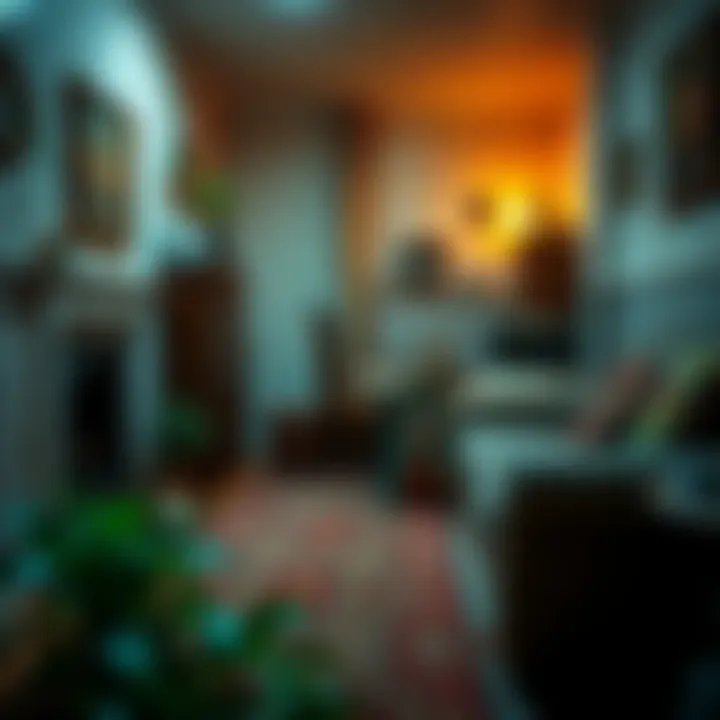 Illustration of a household environment conducive to silverfish