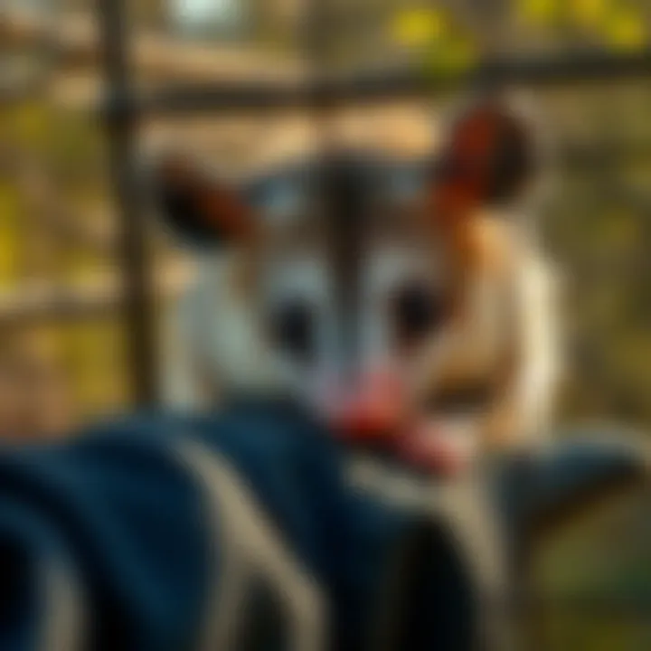 Humane trapping techniques being demonstrated.