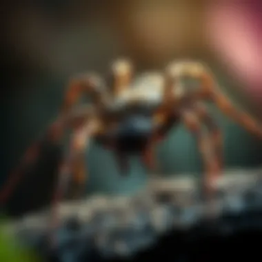 Signs of a wolf spider infestation around the yard