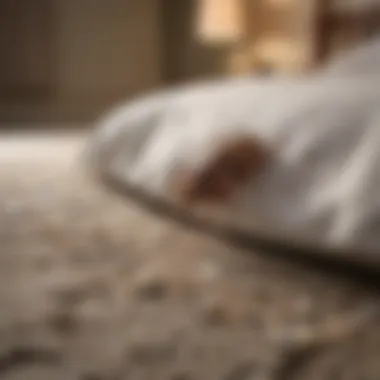 Application of diatomaceous earth in a bedroom setting