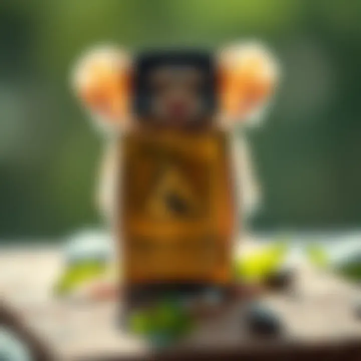 Safety precautions symbols related to essential oil usage