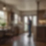 Viking Pest Control Technician Inspecting a Home