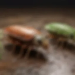 Illustration of various common household pests