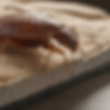 Close-up of a bed bug monitoring trap