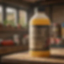 Container of Delta Dust insecticide on a shelf