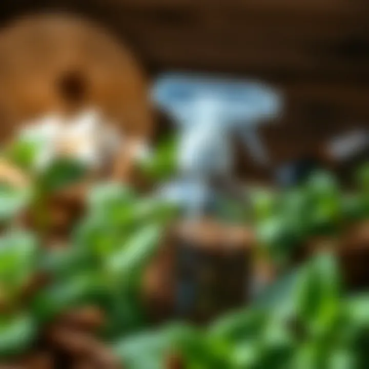 Natural ingredients for peppermint spray